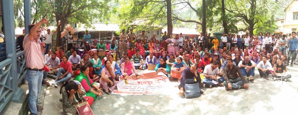 Com Rakesh Singha spearheaded ‘Sutlej Basin Sangarsh Samiti’ protest rally with the call of “Rampur Chalo” against: Meagre price for produce of milk , Absence of doc in govt hospitals, Shortages of teachers in schools, Growing incidences of drug addiction, Non payment of MSP