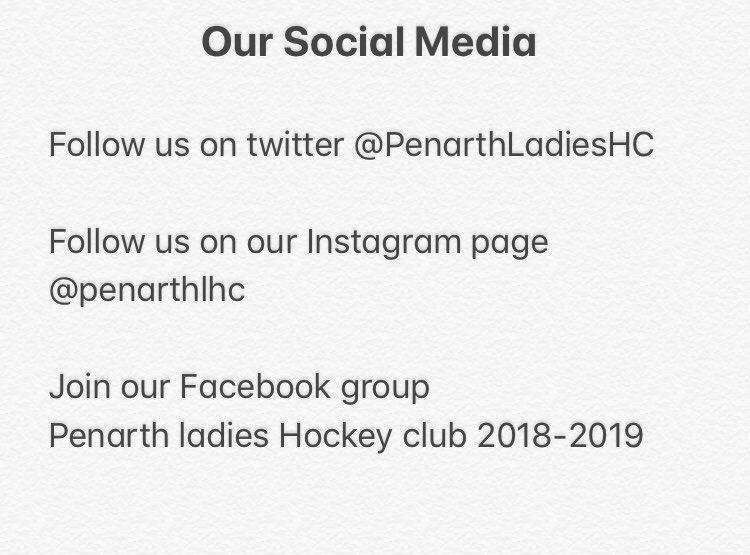 Follow our social media for all fitness, training and social updates. We welcome new members! Contact us for info! Please retweet! <a href="/HockeyWales/">Hoci Cymru</a> <a href="/PenarthHockey/">Penarth Hockey Club</a> <a href="/PenarthTimes/">Penarth Times</a> <a href="/racheldisley/">Rachel Disley Online Physiotherapy</a> <a href="/naomije25/">naomi</a> <a href="/DafTom9/">Dafydd Tomos</a> <a href="/aislinn_cooper/">Aislinn Cooper</a> <a href="/NaomiRoseDavies/">Naomi Davies</a> <a href="/sue_legge/">sue legge</a> <a href="/SWalesLeague/">South Wales League</a> <a href="/swsportsnews/">South West Sports News</a>