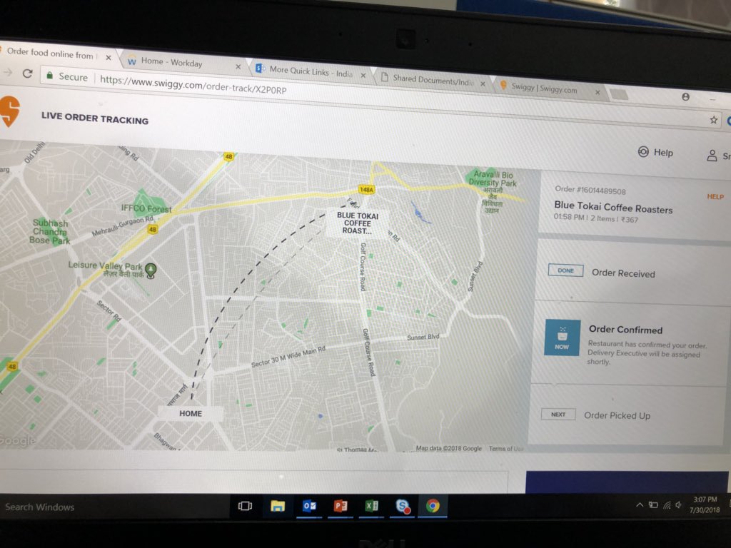 seemasimham's tweet photo. @swiggy_in  will death come first or my order? Surely 1 hour 15 minutes for an order that was to be delivered in 50 minutes is awful and what is shameful is the 75 rupee fee I have to pay if I cancel because you can’t deliver on time @harshamjty https://t.co/baYllV8TLM