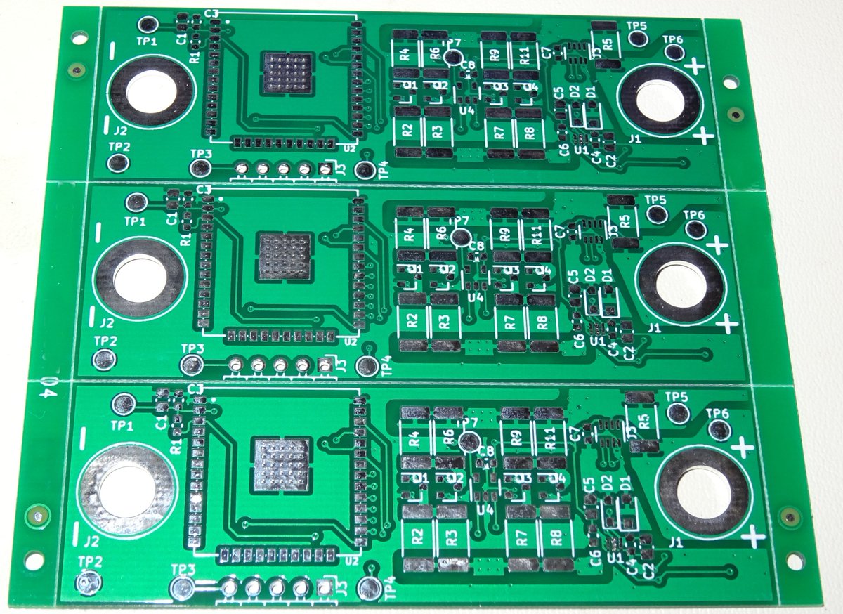 #ESP32 Li-Ion Cell Monitor PCB Top