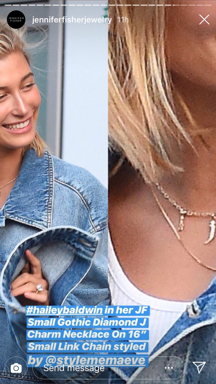 JB & HB updates on X: jenniferfisherjewelry: haileybieber in Her