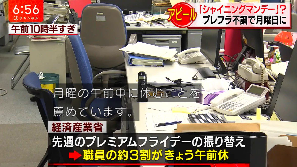 プレミアムフライデーの次は？シャイニングマンデー導入へｗｗｗ