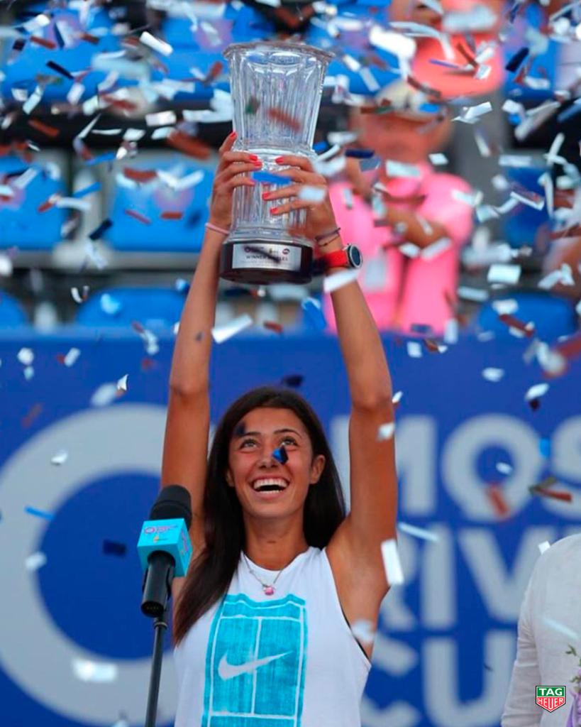 TAGHeuer's tweet photo. .@danilovic_olga made history this weekend as the first tennis player born in the 21st century to win a women's professional tennis title during the Moscow River Cup wearing the TAG Heuer Connected Modular 41! #DontCrackUnderPressure #ConnectedToEternity #OlgaDanilovic https://t.co/tiqfpKjCDi