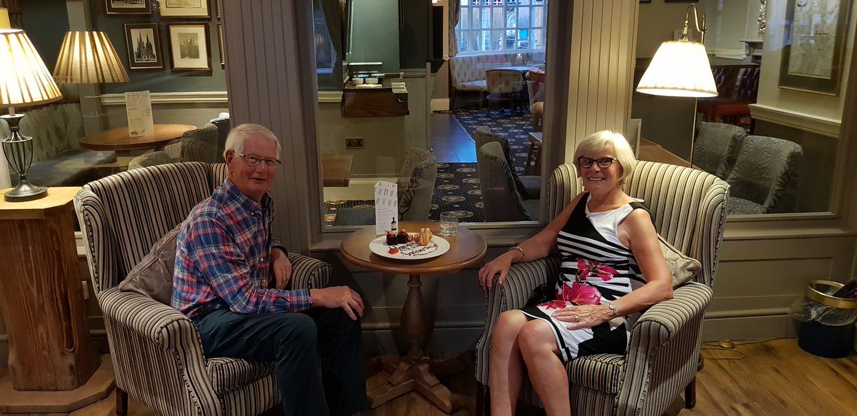 It was great to welcome Mr &amp; Mrs Collier last week to celebrate their 45th wedding anniversary! Congratulations from everyone at Darwin’s!