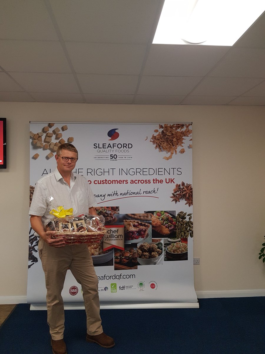 Sleaford_QFoods's tweet photo. A great weekend at the @HeckingtonShow #MadeinSleaford tent, despite the spells of poor weather! We enjoyed chatting with visitors and successfully raised £125 for @StBarnabasLinc in our raffle - here's our winner Stuart collecting his prize. https://t.co/5Bg1LxuEEt