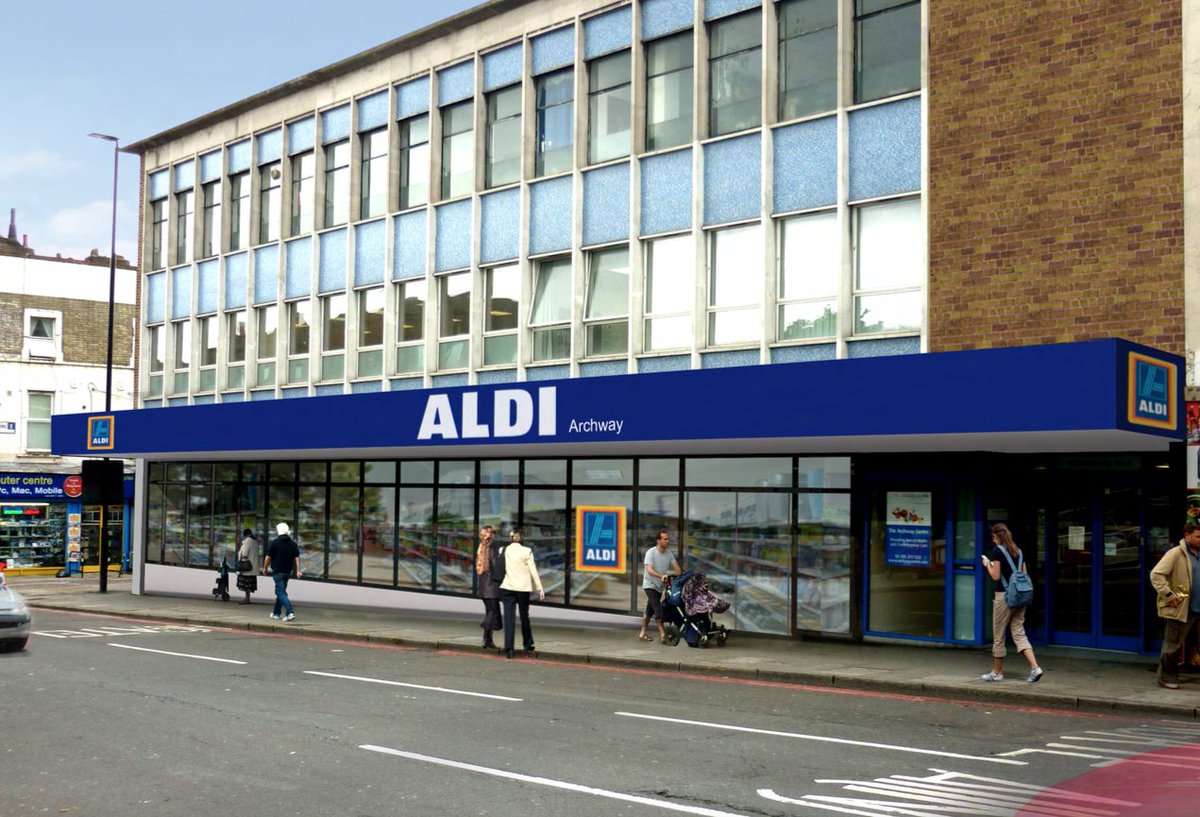 Stripe_Street's tweet photo. @Stripe_Street are delighted to have completed on a new lease acting on behalf of my client @AldiUK in Archway, North London. Great catchment, next to tube, 9000 sq ft. Result! 

@CradickRetail great to work with acting for L. https://t.co/WnJ1jaRJib