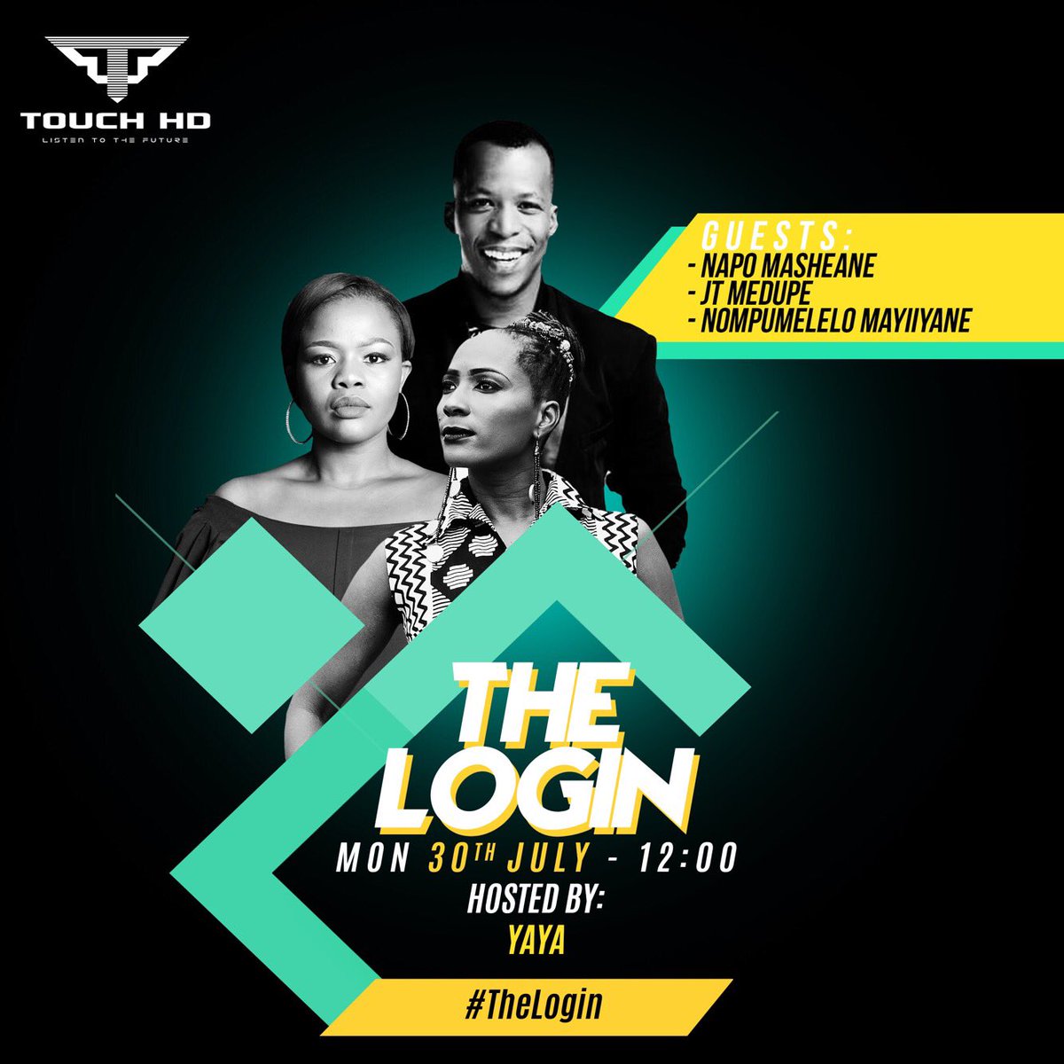 TheTouchdown326's tweet photo. Coming up on #THELOGIN with @Yaya_Tokota: Cast of the play, Kwezi- Say my name written by @RediTlhabi. 

#TouchHD #ListenToTheFuture https://t.co/ObDPNMYqVX