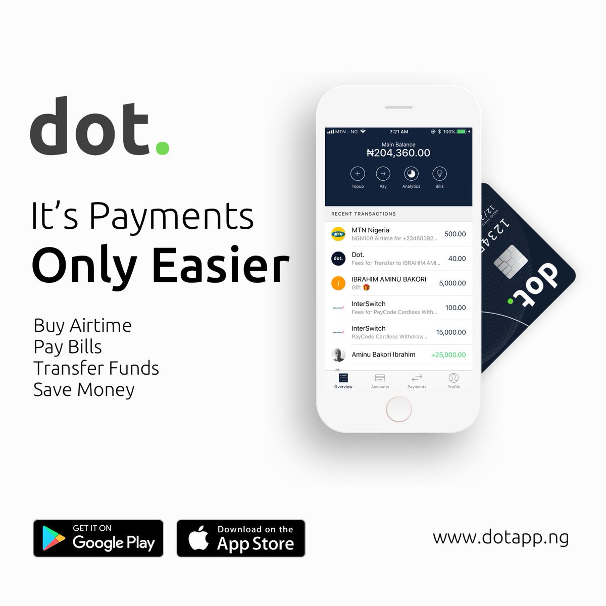 MyDotApp's tweet photo. It's Payments, Only Easier - Download today at https://t.co/CF77CexuFZ #MyDotApp https://t.co/lRy0Y2WmWh