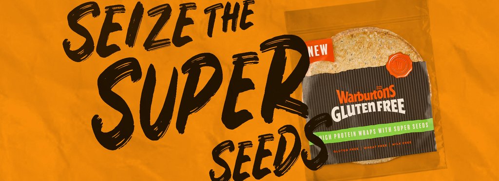 SEIZE THE SUPER SEEDS! Our High Protein Wraps are perfect for folding, rolling and filling with your favourite ingredients! Find them in your local ASDA to discover Gluten Freeeedom! ​​🌯