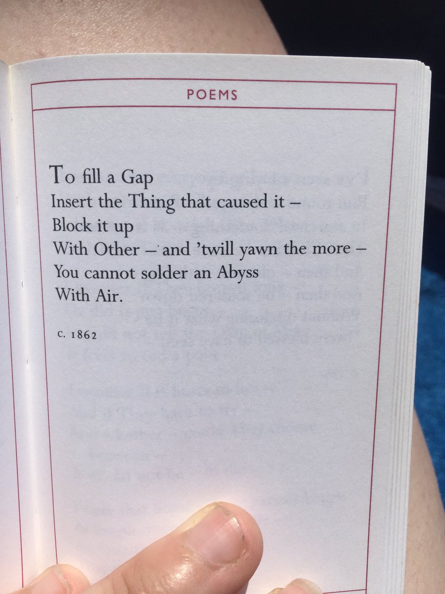 Also enjoying some Emily Dickinson today.