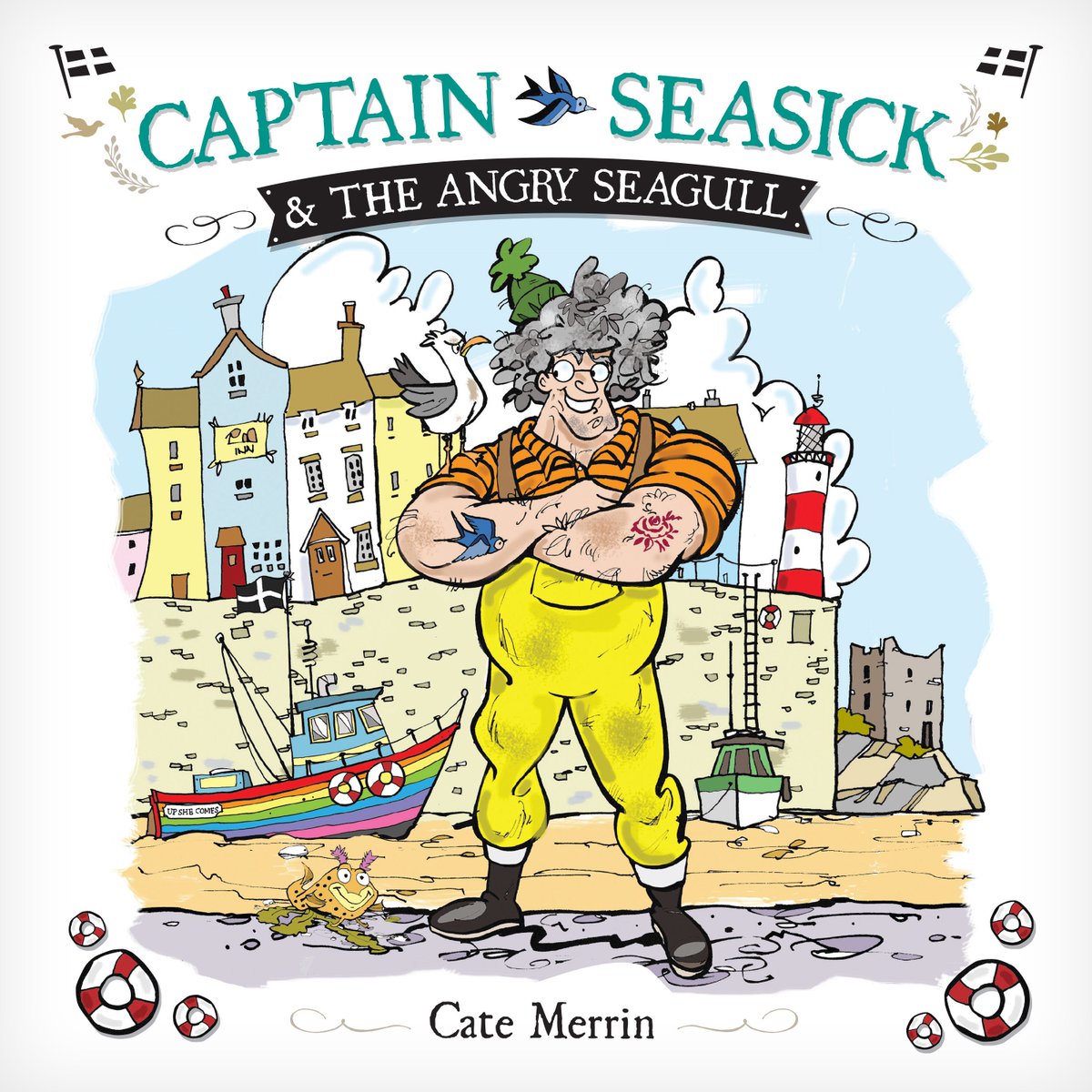 CornishBookComp's tweet image. The school holidays are finally here! Local author Cate Merrin's children's book 'Captain Seasick and The Angry Seagull' has just arrived in the Fowey area. Guaranteed laugh-out-loud hilarious entertainment for the young and the young at heart!