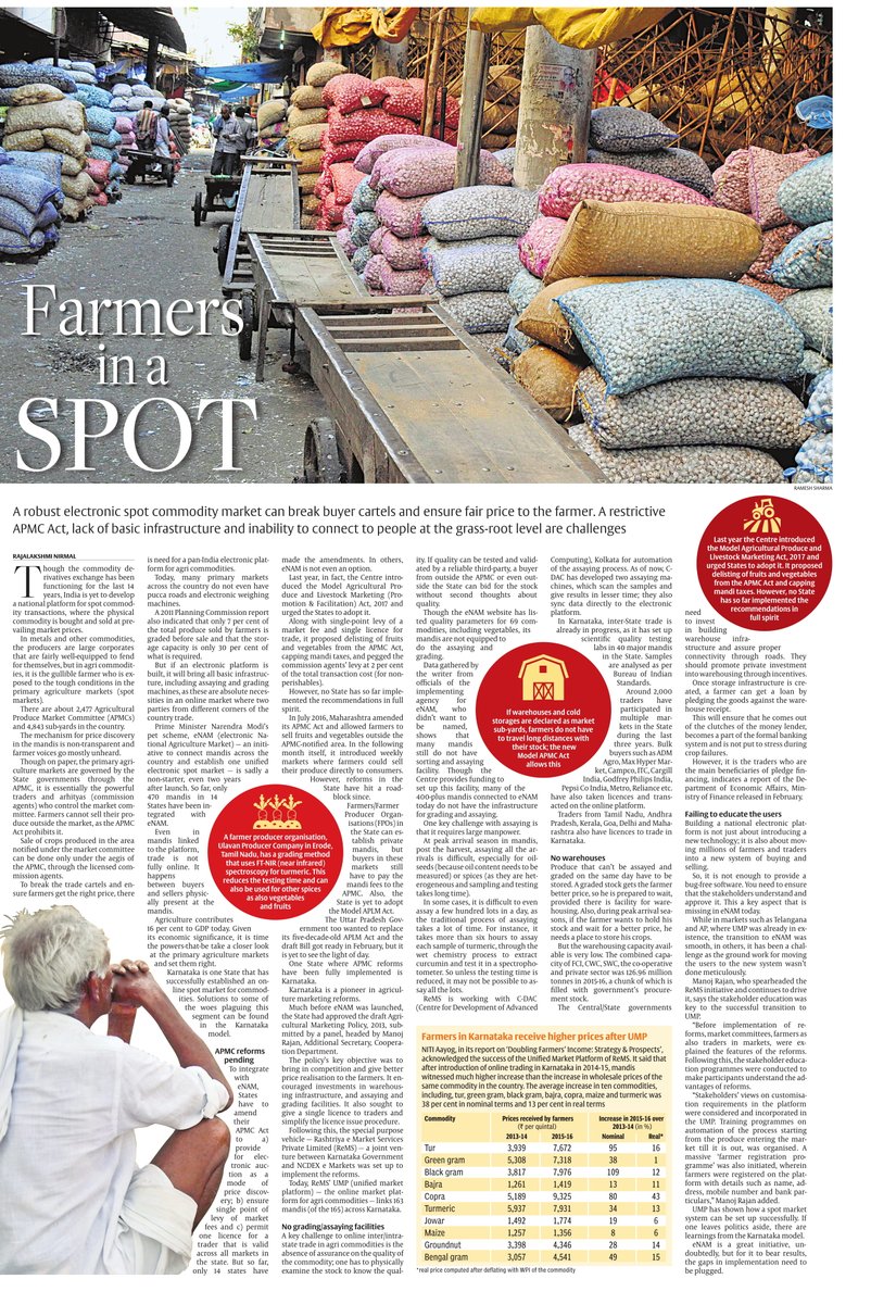 RemslPvt's tweet photo. Farmers in a SPOT:
The Hindu Buisness Line https://t.co/R4LfSgSF5t