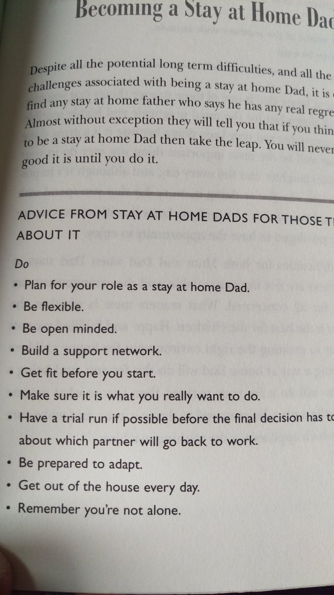 Tips for #sahd Stay-at-home dads or any fathers considering becoming one. Full Time Father by Richard Hallows via @Whiteladder01 is a useful guide to the highs and lows of the role.