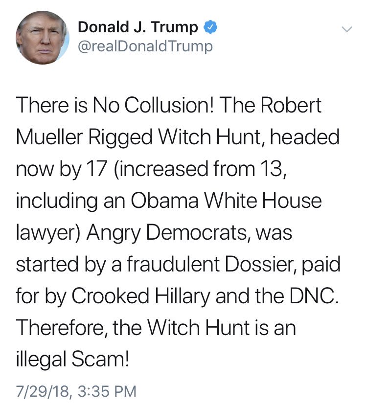 Image result for Robert Mueller rigged witch hunt