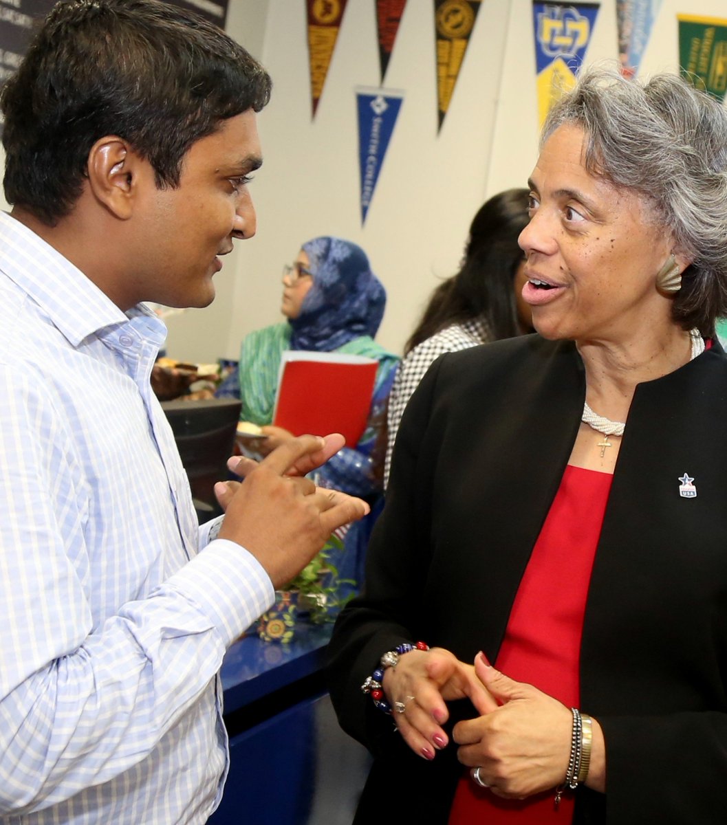 M_kiron's tweet photo. "My Ph.D. goals r very simple; acquire knowledge, skills &amp; Network to build an inclusive Bangladesh together with the @usembassydhaka. And that was my pre-departure discussion with the Ambassador Marcia Bernicat @USAmbBangladesh. 
#PhD at #UIC! #Disability Seeking prayers. https://t.co/V5s1t1iO9i