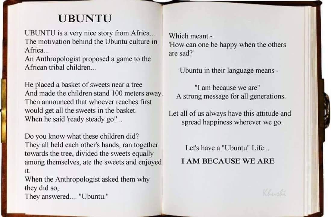 Savoir Faire Linux Ubuntu I Am Because We Are Let S Start Our Monday By Thinking Of One Another As We Freesoftware Opensource Community Omgubuntu Read This Truly Inspiring Story Of
