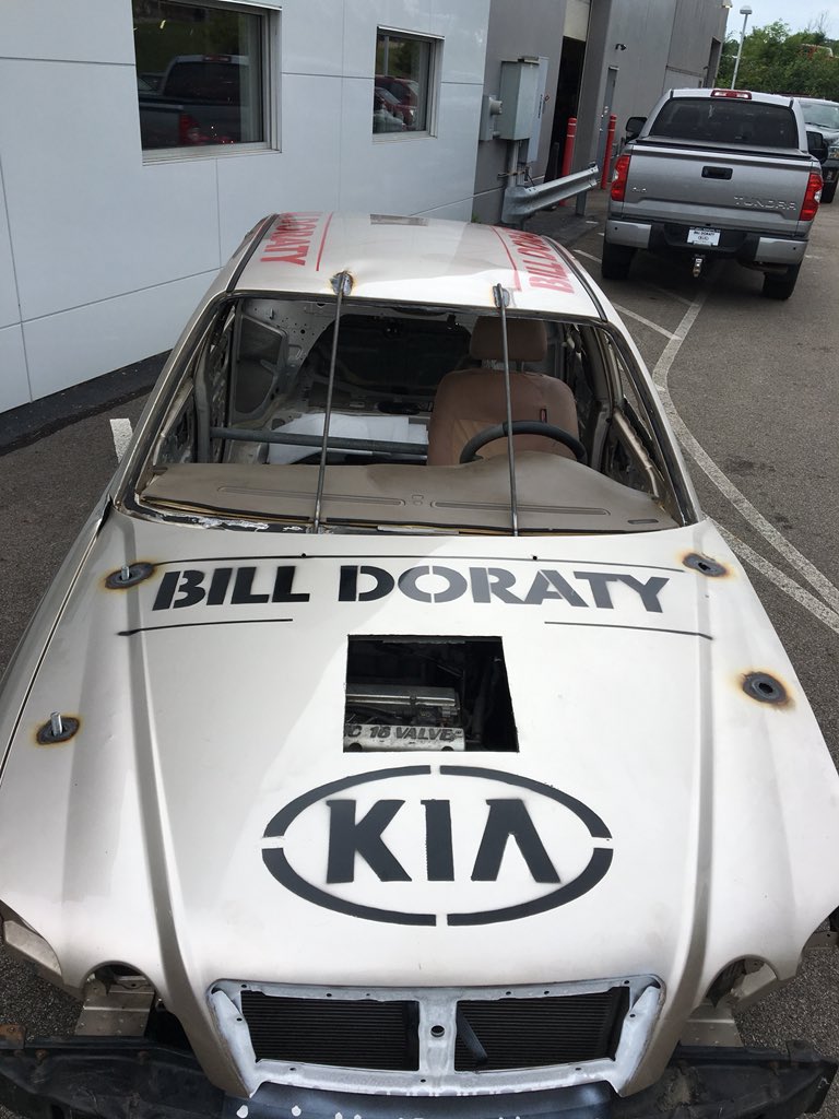 KenGanleyKia's tweet photo. We are excited for the @MedinaCtyFair #demolitionderby tonight at 7p at the Medina fairgrounds. Watch the Bill Doraty Kia smash the competition #demoderby #kiaoptima #BDK #BDKOS https://t.co/lJXuBkW09c
