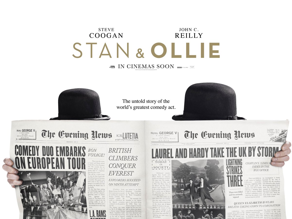 eOneUK's tweet photo. Coming soon: the untold story of the world's greatest comedy act. #StanandOllie https://t.co/091BYnNBP4