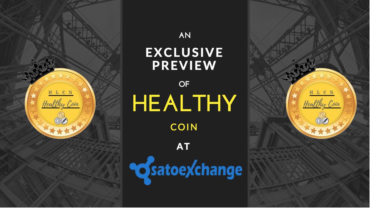 CoinHealthy's tweet photo. healthy coin listed at satoexchange ....
keep the integrity high ... https://t.co/JTYDffeTVV
