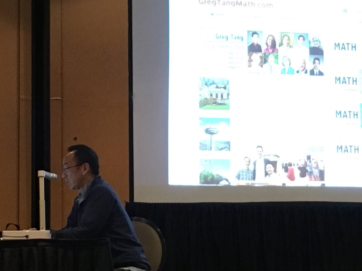sueblue2010's tweet image. Our first keynote reviewing his key notes.
#mathplusnewengland. ⁦@gregtangmath⁩