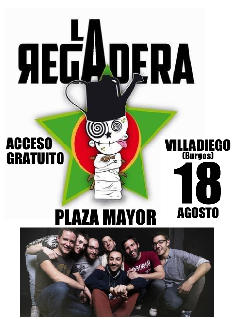 T_Villadiego's tweet photo. Concierto de @laregaderabanda el 18 de agosto en la Plaza Mayor de Villadiego. #gratuito @BurgosTur @Burgosenelmundo @CyLesVida @CuatroVillas @fabulantisamaya @PatrimonBurgos https://t.co/gb2BV3xQTQ