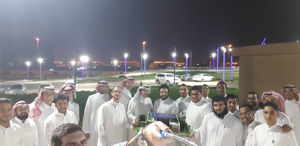 KSU_SDME's tweet photo. In a wonderful evening, the team members, the college's Dean Dr. Walid Zahid, and a number of faculty members have gathered at the sustainable solar house site to discuss the work progress and to follow up on the latest developments.
#sdme18 #KSU_SDME https://t.co/ZVONxTg1CZ