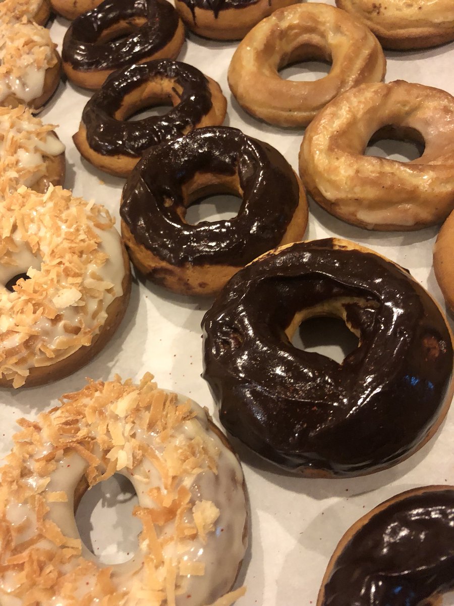 Testing some fall flavors for doughnuts. #doughnuts #neighborhoodbakery #dcbakery #boozybaker