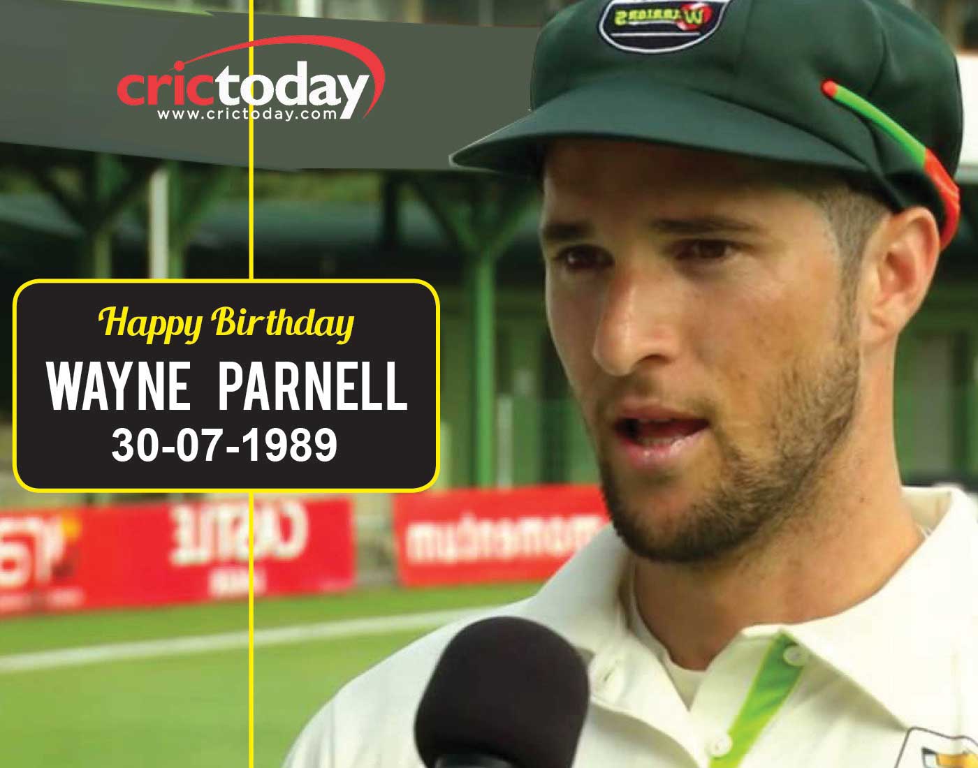 Wishing Wayne Parnell a very happy birthday........... 