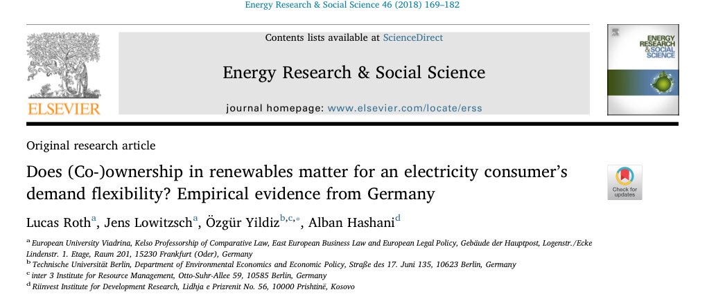 Alban Hashani (@hashanialban) on Twitter photo Recent article published at Energy Research & Social Science authors.elsevier.com/a/1XTZ-7tZ6ZjJ…
<a href="/viadrina/">Europa-Universität Viadrina</a> <a href="/TUBerlin/">TU Berlin</a> <a href="/Riinvest/">Riinvest Institute</a> Recent article published at Energy Research & Social Science authors.elsevier.com/a/1XTZ-7tZ6ZjJ…
<a href="/viadrina/">Europa-Universität Viadrina</a> <a href="/TUBerlin/">TU Berlin</a> <a href="/Riinvest/">Riinvest Institute</a>