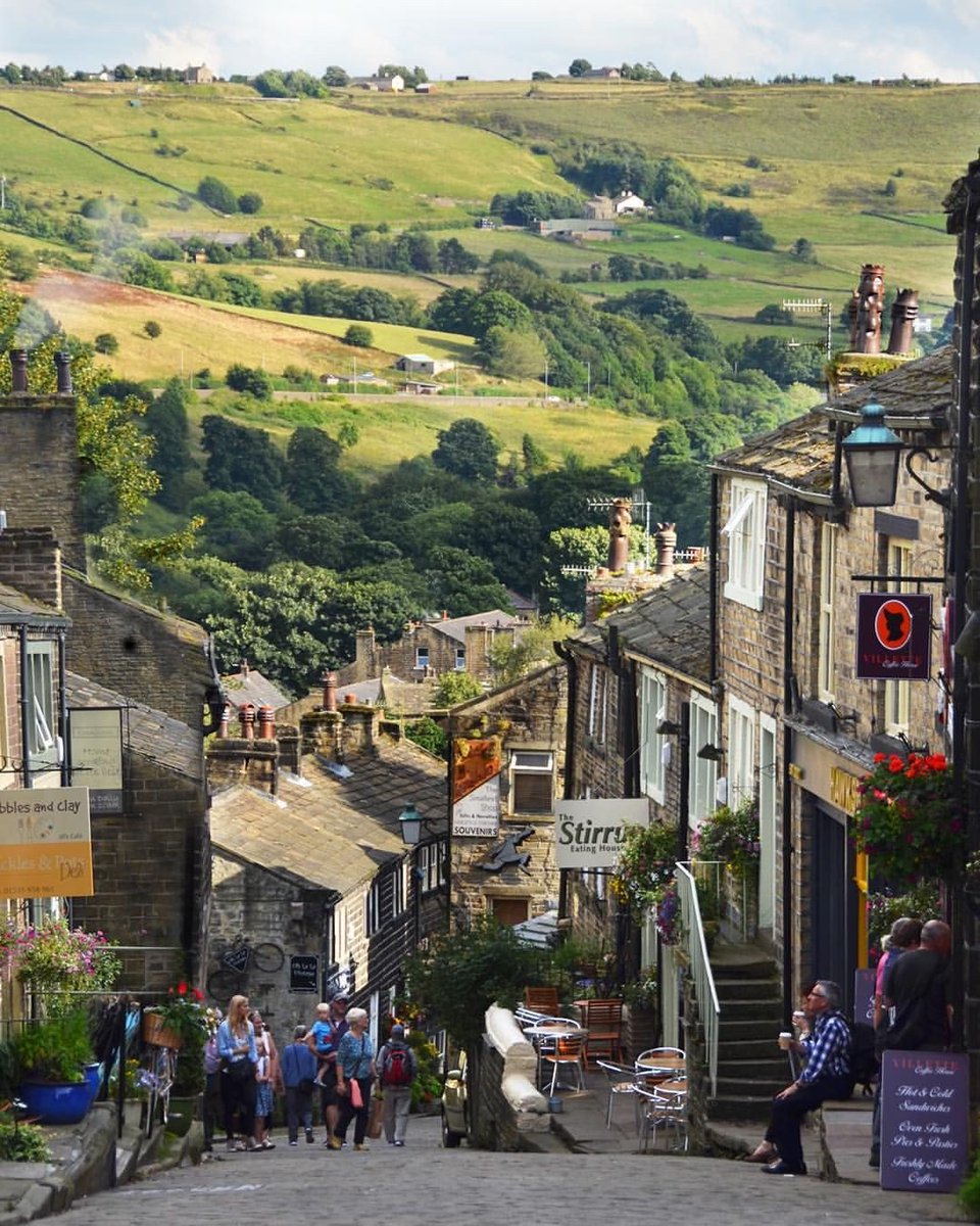 Haworth Yorkshire where Emily Bronte lived, and the stone chair where she sat and wrote.