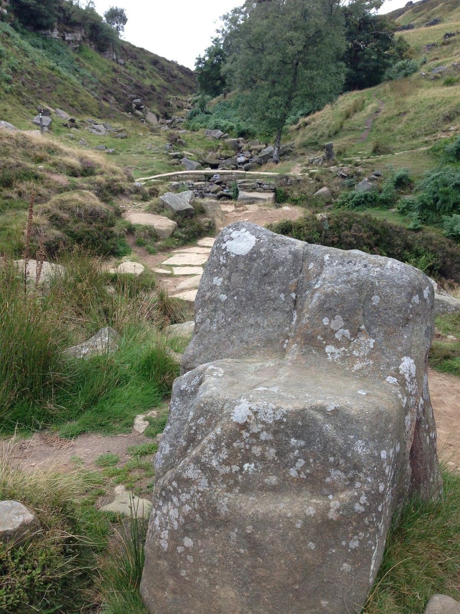 bryanbrtltt's tweet photo. Haworth Yorkshire where Emily Bronte lived, and the stone chair where she sat and wrote. https://t.co/XZdpzUPScb