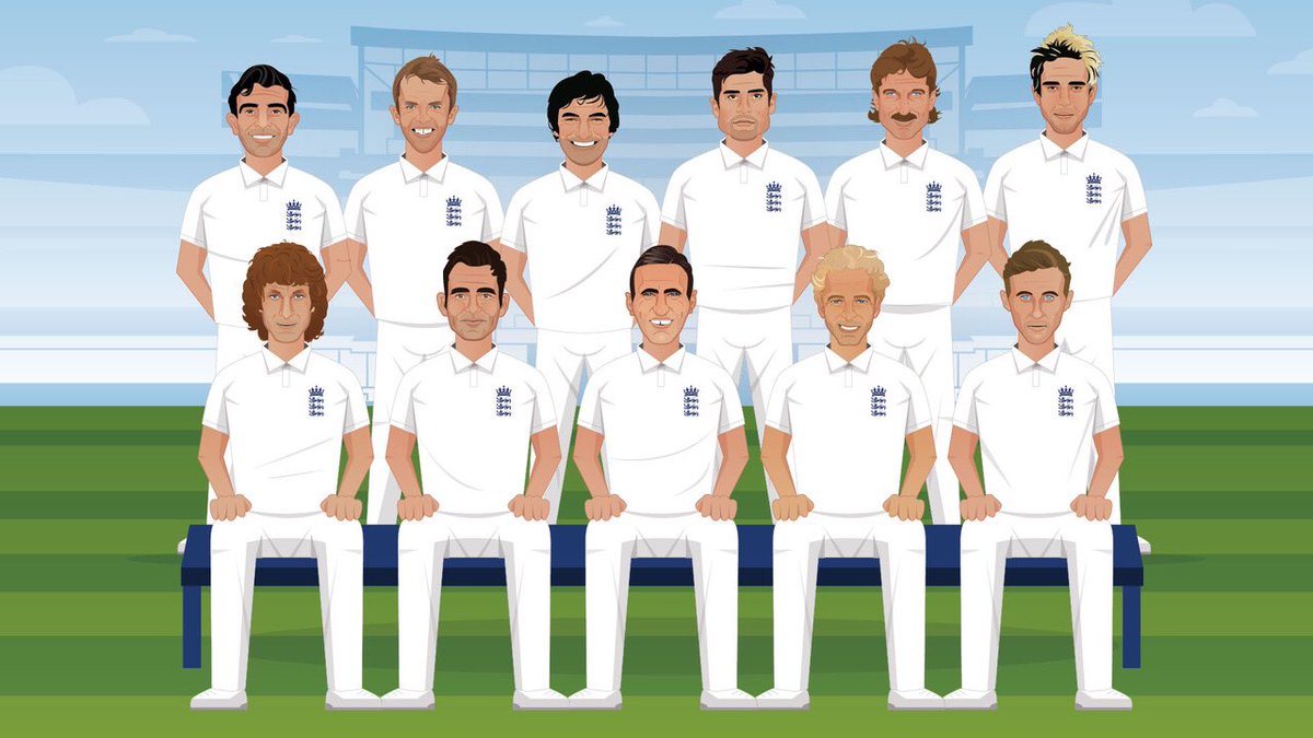 bbctms's tweet image. Here's the best ever @englandcricket Men's Test XI according to an @ECB_cricket vote. 

Alastair Cook
Sir Leonard Hutton
David Gower
Kevin Pietersen
Joe Root
Sir Ian Botham
Alan Knott (w)
Graeme Swann
Fred Trueman
James Anderson
Bob Willis

Thoughts? 

#bbccricket