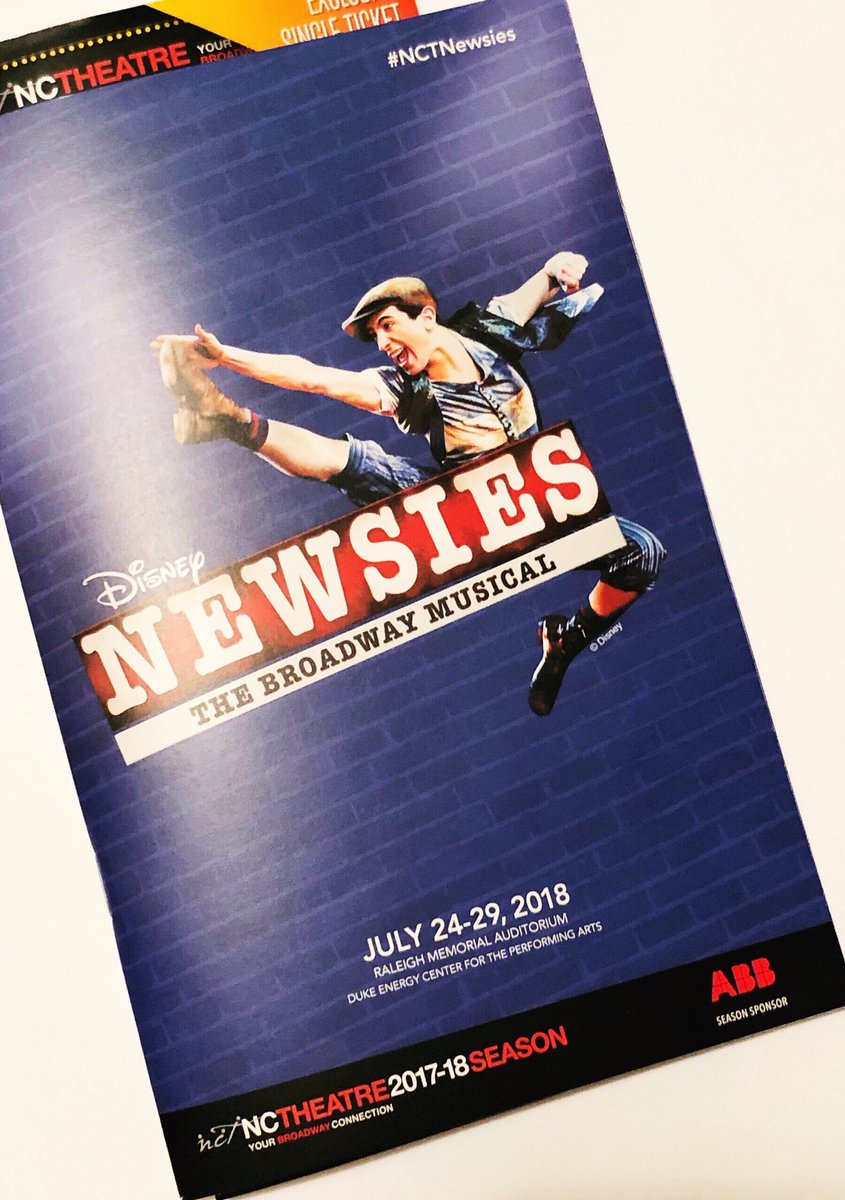 Great show! And a great reminder to #SeizeTheDay and that kids can change the world! #newsies #nctheatre #kidscanchangetheworld #nctnewsies
