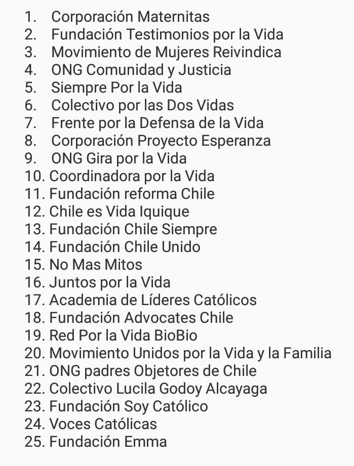 MaternitasCL's tweet photo. Organizaciones firmantes
cc @ONG_CyJ https://t.co/gVcrpM4wFn