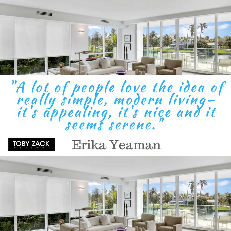 TobyZackDesign's tweet image. "A lot of people love the idea of really simple, modern living—it's appealing, it's nice and it seems serene."  Erika Yeaman #design #interiordesign #tobyzackdesign #quotes