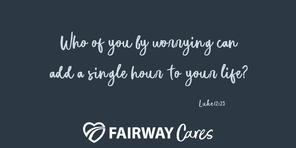 How often do you catch yourself worrying about something you cannot control? How do you turn your energy from worrying to overcoming?

#FairwayCares #FairwayNation