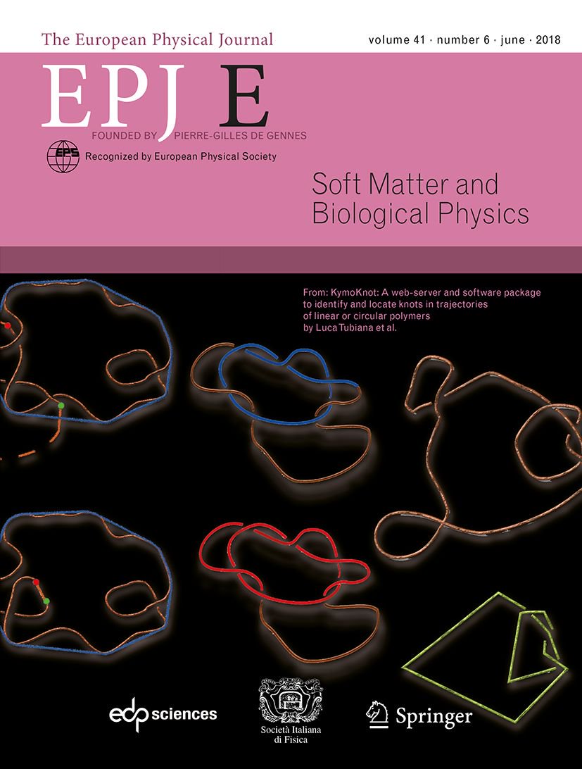 Luca Tubiana has published as corresponding author in the European
Physicals Journal E Soft Matter, and his research article has been featured on the cover!Congratulations!! 👏👏link.springer.com/article/10.114… 
<a href="/CORDIS_EU/">EU Research Results</a> <a href="/univienna/">Universität Wien</a> <a href="/EU_H2020/">Horizon 2020</a> #ResearchImpactEU #CancerResearch #FP7