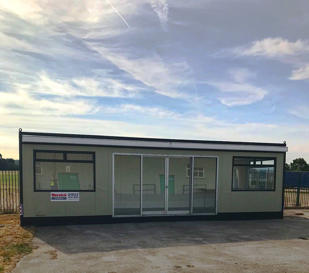 WernickEvents's tweet photo. Setting up at @SoulSurvivorGB events (Christian youth summer conferences) in #Stafford &amp; #Peterborough. Toilets/showers/sleeper units &amp; hospitality units all ready to go. #eventaccommodation #cabinhire #temporaryunits #sleeperunits https://t.co/xBH9X4mBfn