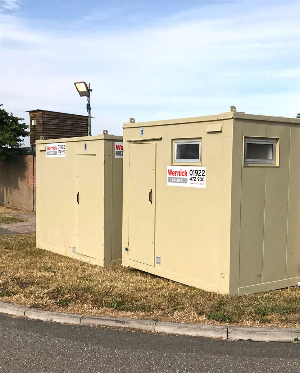 WernickEvents's tweet photo. Setting up at @SoulSurvivorGB events (Christian youth summer conferences) in #Stafford &amp; #Peterborough. Toilets/showers/sleeper units &amp; hospitality units all ready to go. #eventaccommodation #cabinhire #temporaryunits #sleeperunits https://t.co/xBH9X4mBfn