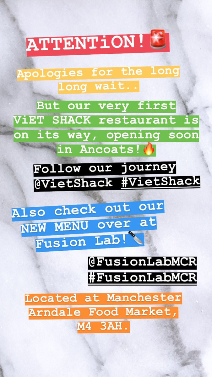 Follow our journey <a href="/VietShack/">ViET SHACK</a> and @FusionLabMCR ! Thank you!!👏🏼