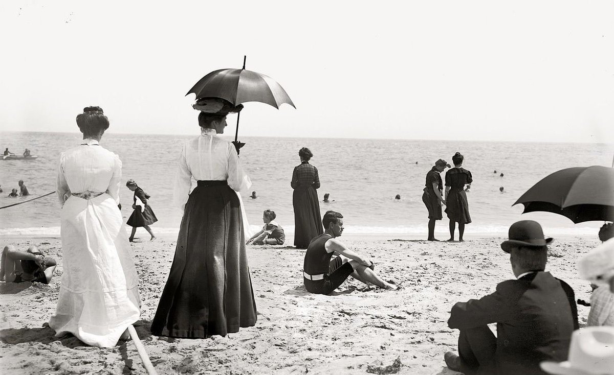 As Parliamentary recess continues, Jacob Rees-Mogg comes under fire for tweeting photo of scantily clad beachgoers at Weston-super-Mare:
