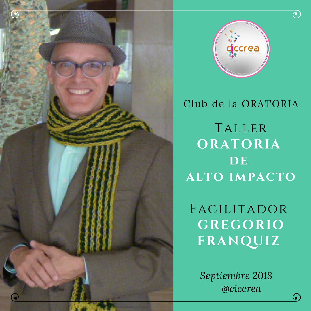#taller #oratoria #ClubDeLaOratoriaVenezuela #AltoImpacto 
#Caracas Septiembre #Info talleresciccrea@gmail.com