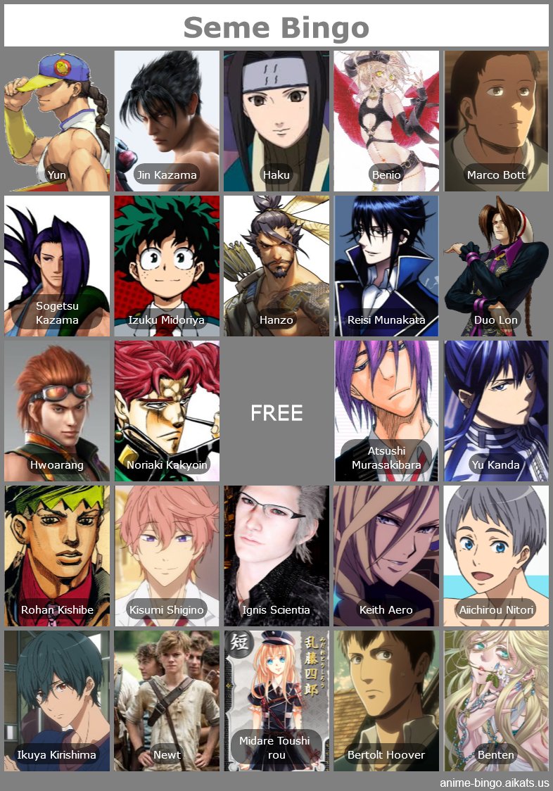 hnxnc13's tweet photo. I just change to Seme + Uke Bingo then, my brain was flew away lol 10Q !!!!!!!!! #SemeBingo #UkeBingo https://t.co/SODcDPZSO1 <<< So much fun! Cheers! https://t.co/Yp3V9jrhwf