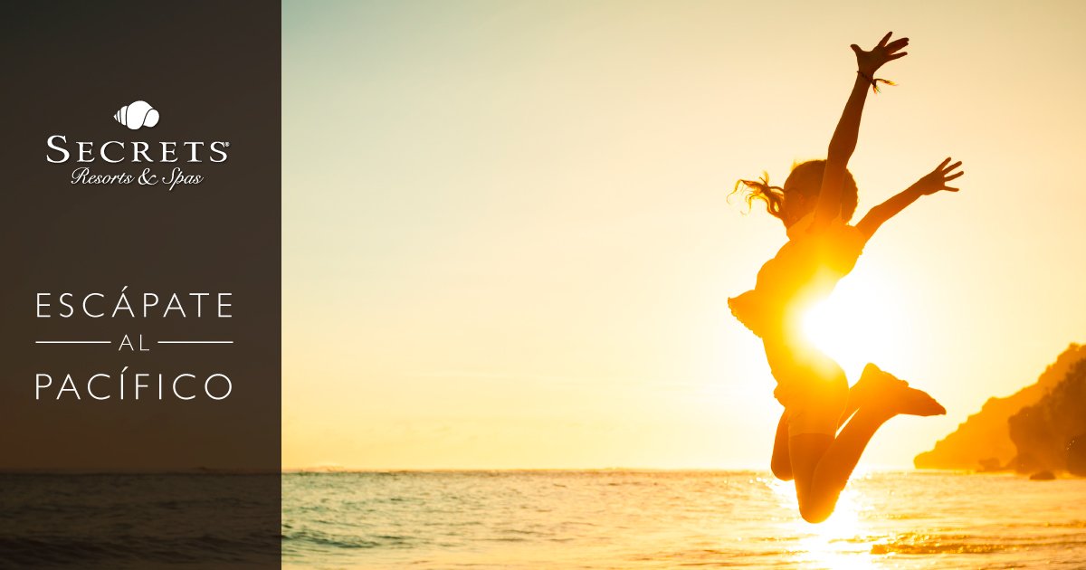 ¡Últimos días para aprovechar los descuentos especiales de la promoción #EscápateAlPacífico en hoteles #SecretsResorts &amp; Spas seleccionados! 
Reserve del 1 al 31 de julio, 2018: bit.ly/EscapateSecrets | 01800 017 3273