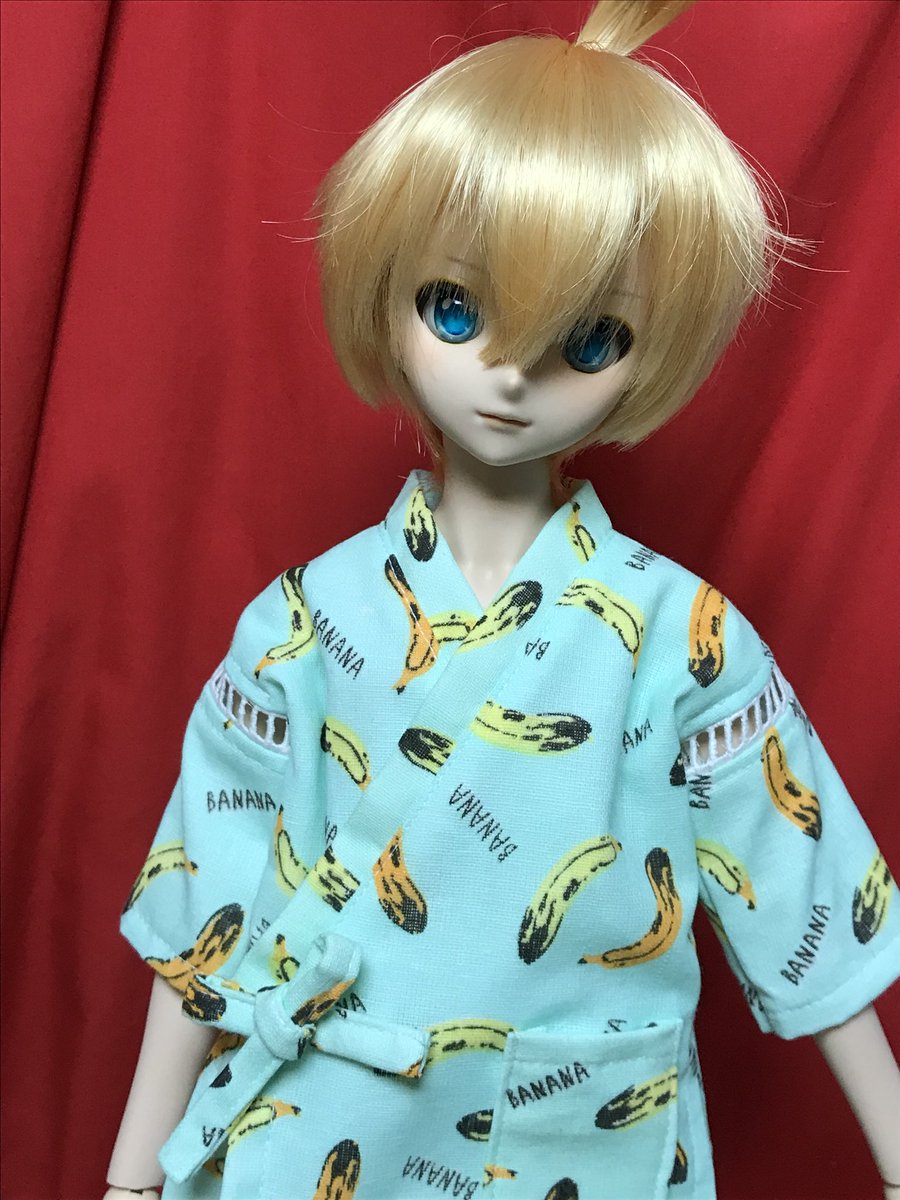 aratadoll's tweet photo. ヤフオクさんにバナナの甚平を出品しました。よかったらみてください。
#DDS鏡音レン #DDBOY #DDSBOY https://t.co/iGMkFMLexx
