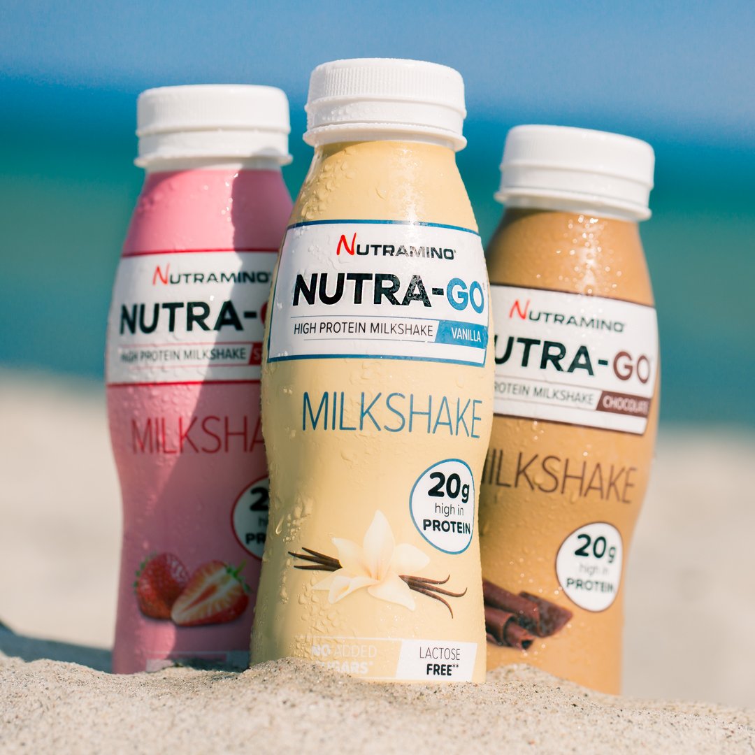 Go shake it! Our new lactose free Nutra-Go Milkshakes are high in protein with no added sugars and have a deliciously creamy taste and texture. Will you go for strawberry, vanilla or chocolate? #ForLifeOnTheGo #ProteinMilkshake
