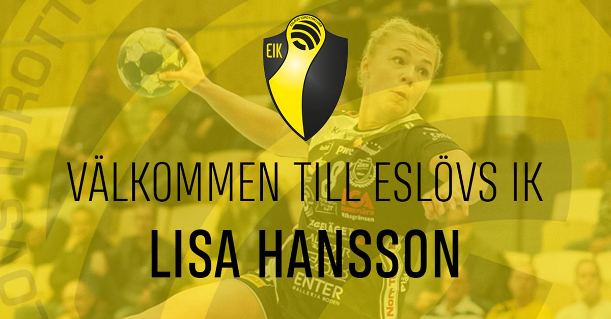 Eslovsik's tweet photo. Eslövs IK värvar spännande SHE-spelare från Boden
Välkommen till Eslövs IK, Lisa Hansson!
Lisa som de senaste säsongerna har spelat i SHE med Boden Handboll har skrivit på ett treårskontrakt med Eslövs IK och kommer att ansluta till truppen någon gång under de närmaste veckorna. https://t.co/fwpu0IMz5f