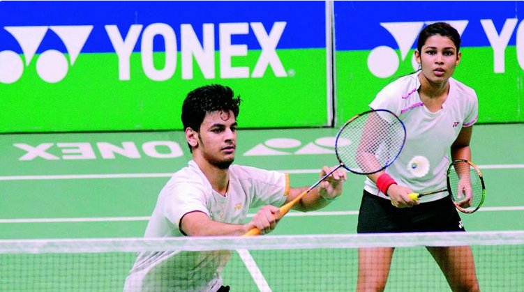 Coming directly from #RussianOpen after winning Silver medals, Mixed Doubles pair of #RohanKapoor / #KuhooGarg won 21-19 21-6 in 28 mnts to set up 2nd Round clash with 6th seed English pair of AdCock couple. #WorldChampionship2018