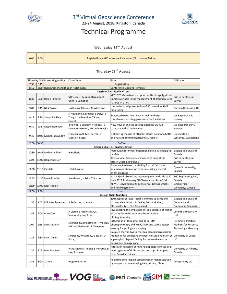VirtualGeo_2018's tweet photo. The VGC 2018 Programme is now available! https://t.co/8OqYhlNO3j