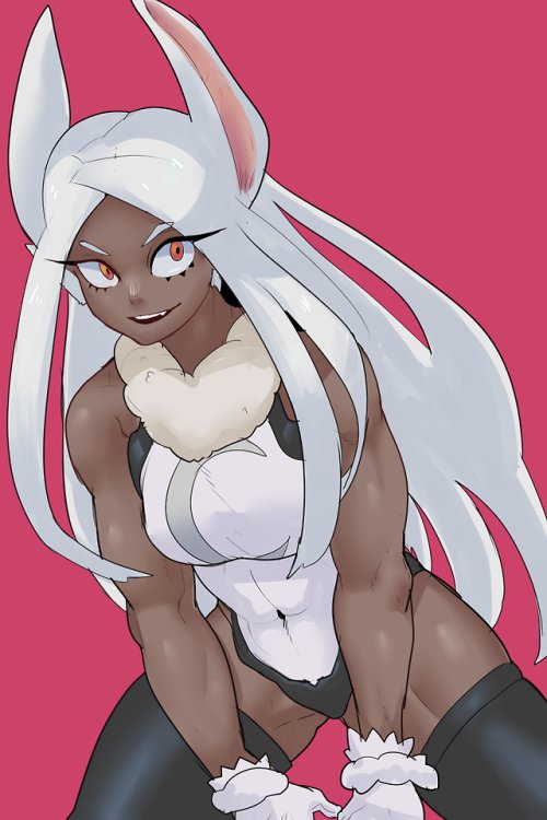 ❝  Yeah, I get it. Bunny ears. 

   Stop starring would ya' ?❞